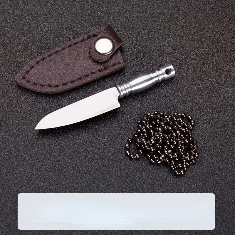 EDC Mini Knife Sharp Mini Kitchen Knife Gift Carry Pocket Knives Unboxing Tool Portable Paper Cutting EDC Fixed Keychain Knife