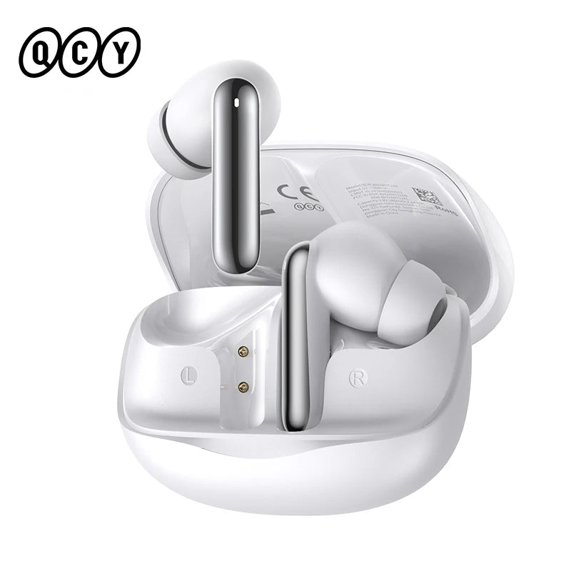 QCY Melobuds N50 ANC Bluetooth 5.4 Słuchawki Bezprzewodowe z Aktywną Redukcją Szumów 6 Mikrofonów Czyste Połączenia Wielopunktowe