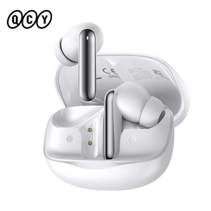 QCY Melobuds N50 ANC Bluetooth 5.4 Słuchawki Bezprzewodowe z Aktywną Redukcją Szumów 6 Mikrofonów Czyste Połączenia Wielopunktowe