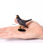 Hand Painted Simulation Bird Model Figures Toucan Peacock Owl Flamingo, Early Cognition Toy Cake Decoration For Children