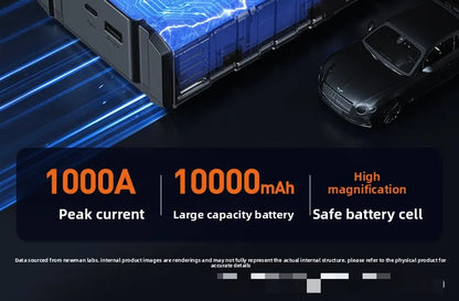 Rozrusznik samochodowy 2 w 1 z pompką powietrza M5 Awaryjny wzmacniacz akumulatora Cyfrowy inflator do opon z monitoringiem opon