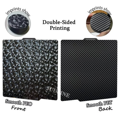 JUUPINE Do płyty konstrukcyjnej Bambulab 257x257mm Blacha ze stali sprężynowej X2D Płyta konstrukcyjna P2S A1 X1C P1S Płyta konstrukcyjna do drukarek 3D Bamboo Lab