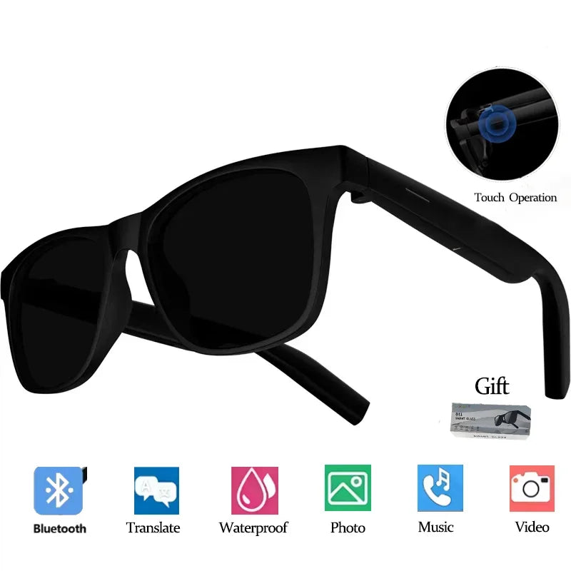 Lenovo Smart AI Sunglasses Multifunctional Music Player 8K Camera Bluetooth Call Translate Voice Assistant Photochromic Glasses