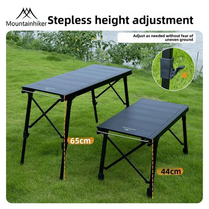 Folding IGT Camping Lift Table Mountainhiker, Portable Outdoor IGT Cooking System, 3-5 Tables, Multi-Purpose Camping Tables