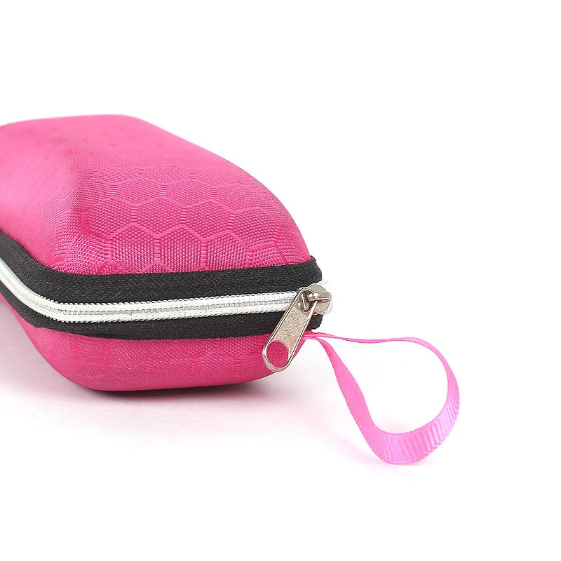 Portable Glasses Case For Women Men Sunglasses Box With Lanyard Zipper Eyeglass Case Cover Protector
