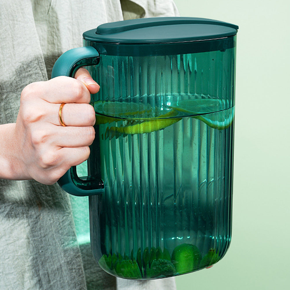 2200ml Cool Water Jug Transparent Refrigerator Water Kettle And Cups Water Pot With Handle Large Capacity Office Household Jug