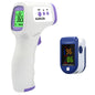 Non-Contact Infrared Forehead Thermometer LED Digital Finger Oximeter Body Temperature Blood Oxygen Saturation Monitor Test Kit