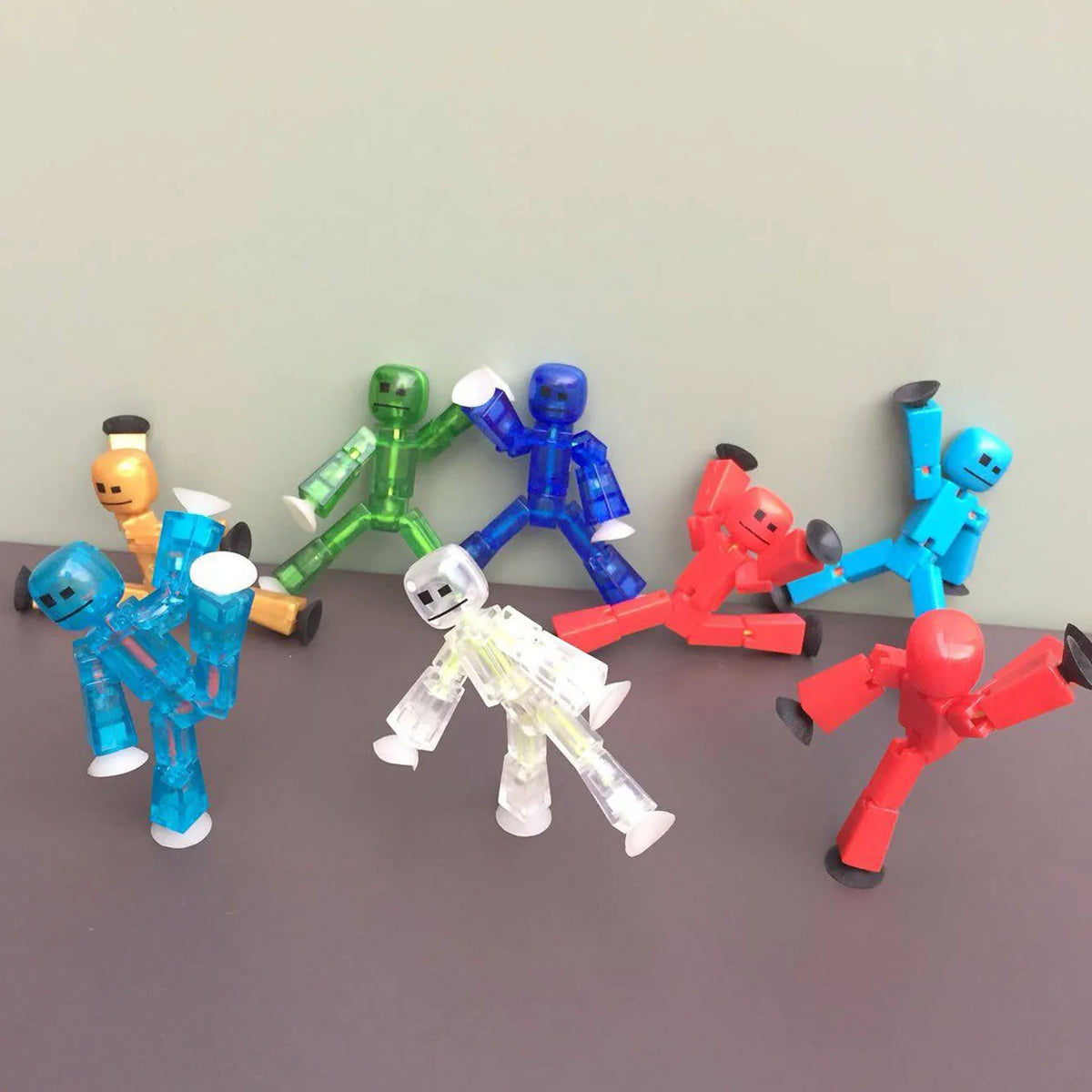 Suction Cup Toys Sticky Robbot Toys for Children Deformable Action Figure Sucker Toys for 2 3 4 Years Kids Boys Girls Gifts