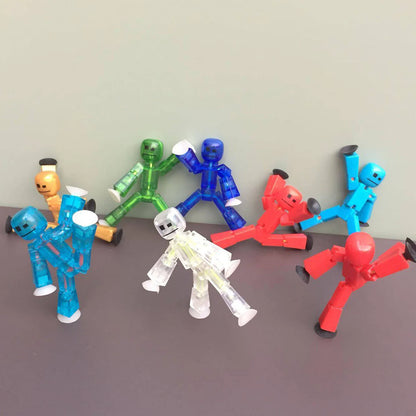 Suction Cup Toys Sticky Robbot Toys for Children Deformable Action Figure Sucker Toys for 2 3 4 Years Kids Boys Girls Gifts