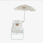 Children's Outdoor Beach Chair With Umbrella Cute Ins Wind Portable Folding Chair Seaside Photo With Parasol Back Chair ﻿