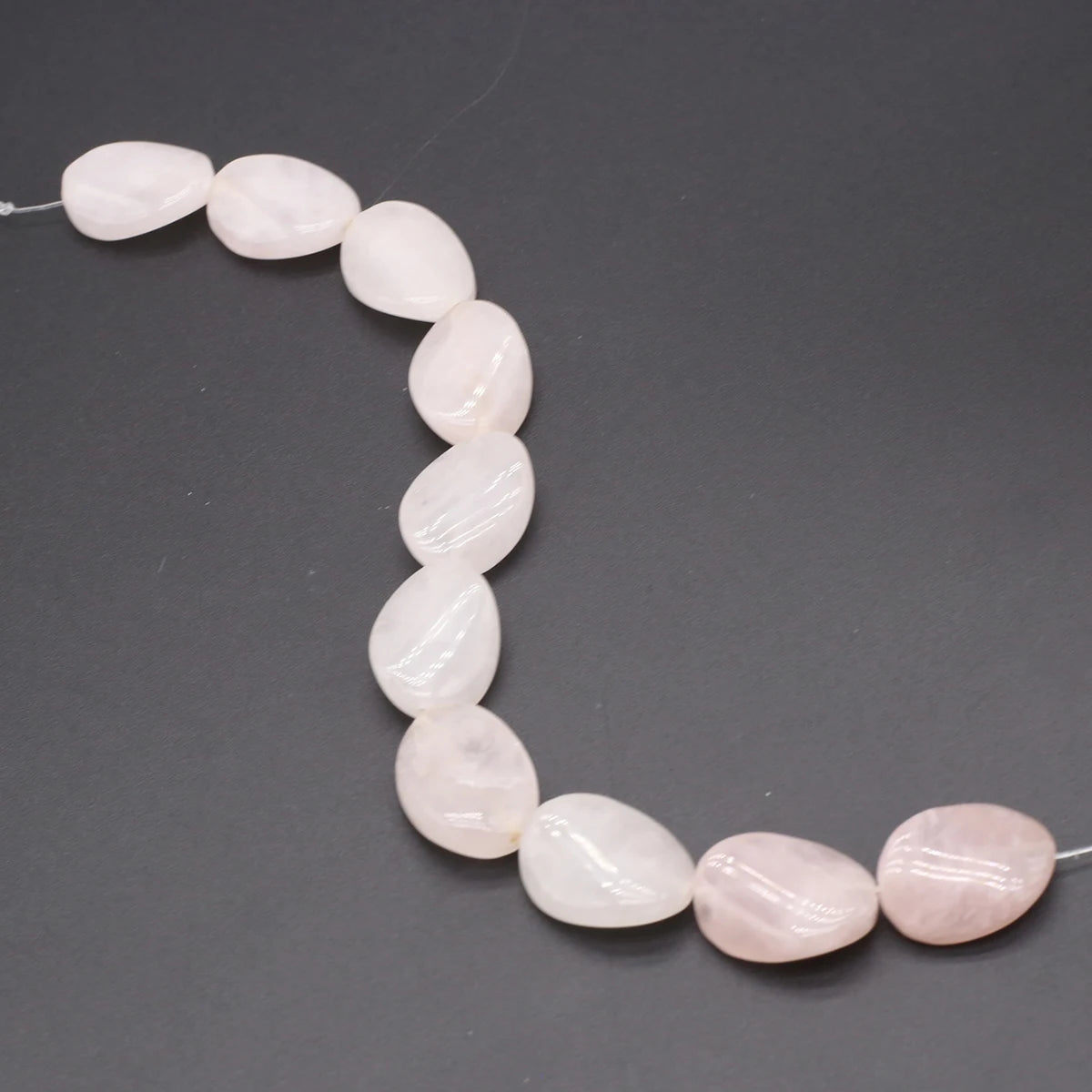 Natural Blue Turquoise Beads Faceted Natural Rose Quartzs Loose Spacer Beaded for Women DIY Jewerly Necklace Bracelet 19x14mm