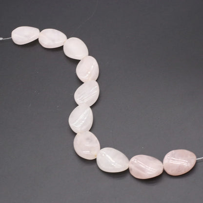 Natural Blue Turquoise Beads Faceted Natural Rose Quartzs Loose Spacer Beaded for Women DIY Jewerly Necklace Bracelet 19x14mm