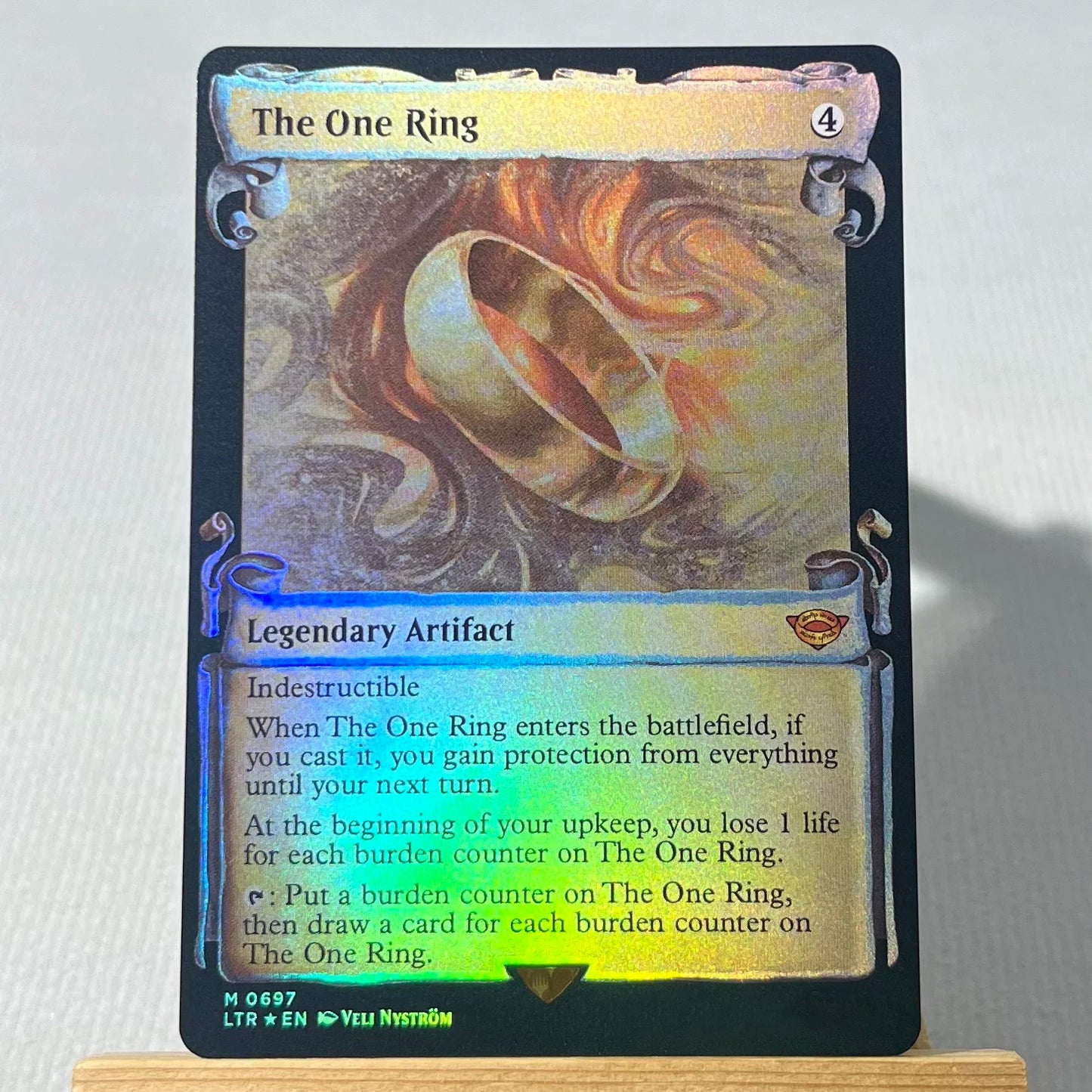LTR FOIL3-01 Tcg proxy magic cards The One Ring Dawn of a New Age Shadow of the Enemy Hew the Entwood gather