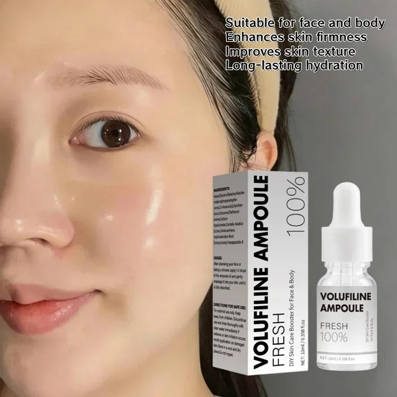 100% Pure Volufiline Plumping Ampoule Serum, Skin Care Essential for Facial Volume & Even Skin Tone, Fast-Absorbing Hydrating