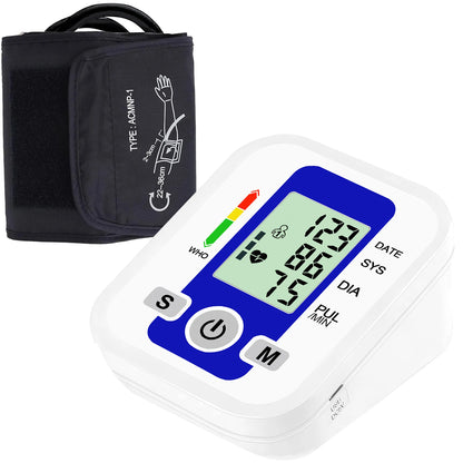 Automatic Upper Arm BP Monitor Digital Sphygmomanometer LCD Home Health Care Tensiometer Or Heart Rate Pulse Meter Oximeter