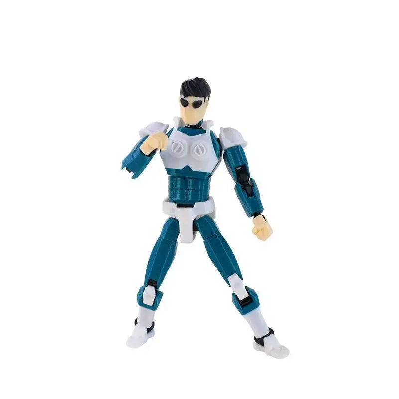 3d Printed Blue-Masked Invincible T13 Dummy13 Multi-Jointed Movable 3d Printed Shapeshift Toys Action Figure Custom Toy