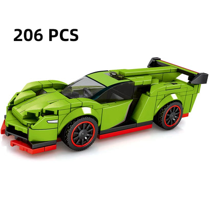 City Speed Racing MOC Car Sports Building Blocks Bricks Classic Rally sport Super Racer Vehicles Christmas gift Technical toys