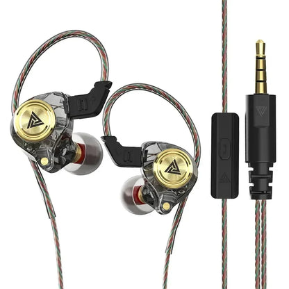 QKZ CK5 FiLe Wired Earphone Professional Gaming And Sports Noise Cancelling Headphones with Microphone HiFi Music Earphone