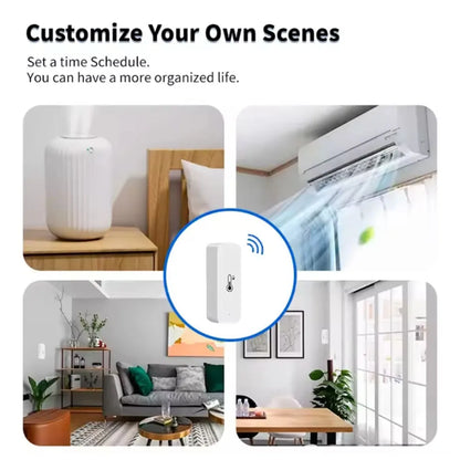 Tuya Zigbee 3.0 Wireless Temperature Humidity Sensor Smart Humidity Detector APP Monitor Voice Control Alexa Google Assistant