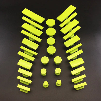 16 /32pcs Paintless Car Body Dent Removal Pulling Tabs Compatible With T Slide Hammer Metal Surface Automobile Dent Repair Tools