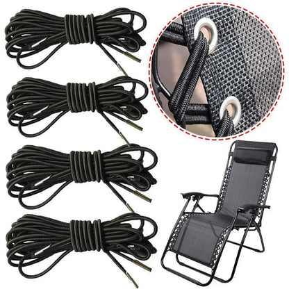 4Pcs/set Reclining Chair Replacement Repair Cord Kit Sun Loungers Fixing  Elastic Cord Rope