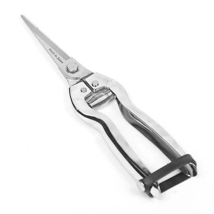 Gardening Shears Stainless Steel Pruning Shears Sharp Fruit Picking Scissors Spring Loaded Labor Saving Branch Trimmer Tool