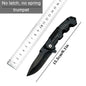 This multi-functional all-in-one folding knife is a portable tool for outdoor camping, hiking, survival, and household peeling