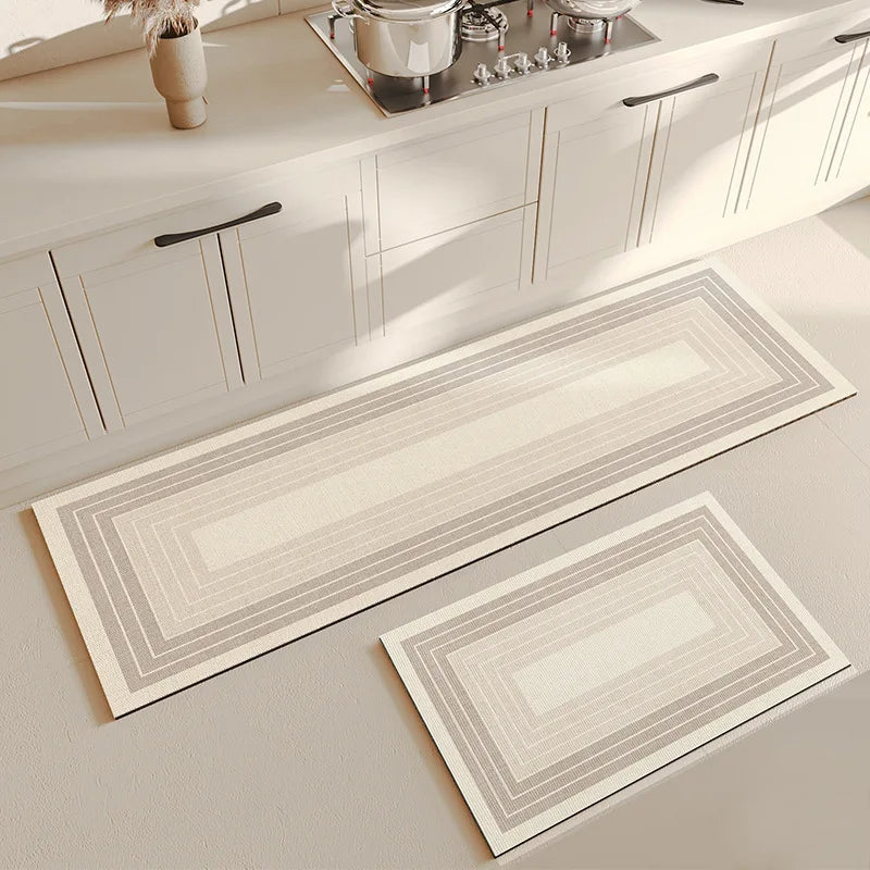 Super Absorbent Shower Bath Mat Bathroom Anti-Slip Carpet Rug Simple Kitchen Entrance Soft Door Bathtub Side Bath Mat Home Decor