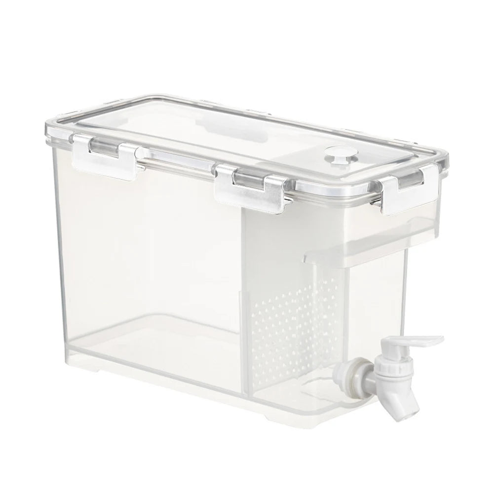 3.5-10L Cold Water Kettle with Faucet Refrigerator Cool Water Bucket Lemonade Bottle Beverage Water Dispenser Drinkware Outdoor