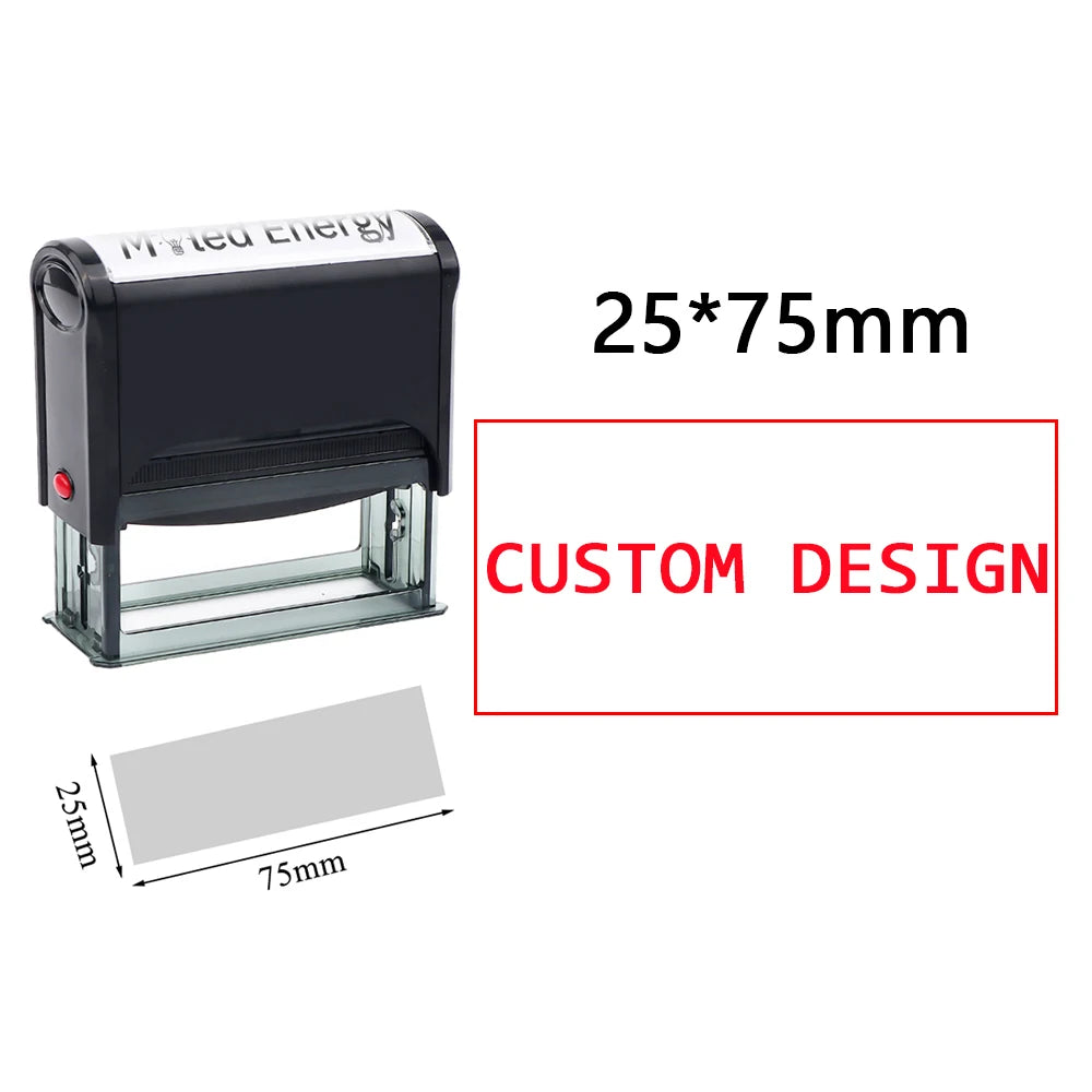 Custom Self-Inking Stamp DIY Rubber Stamp Kit Custom LOGO Personalized Self Inking Business Address Name Number Letter Printing