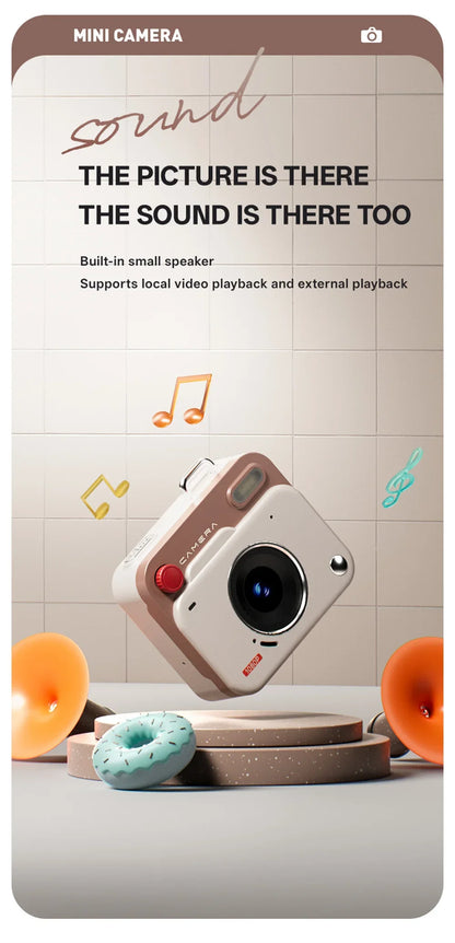 2025 New Thumb Pocket CCD Digital Camera HD Retro Mini Camera Portable Keychain Camera Outdoor Travel Photo Recorder Gift