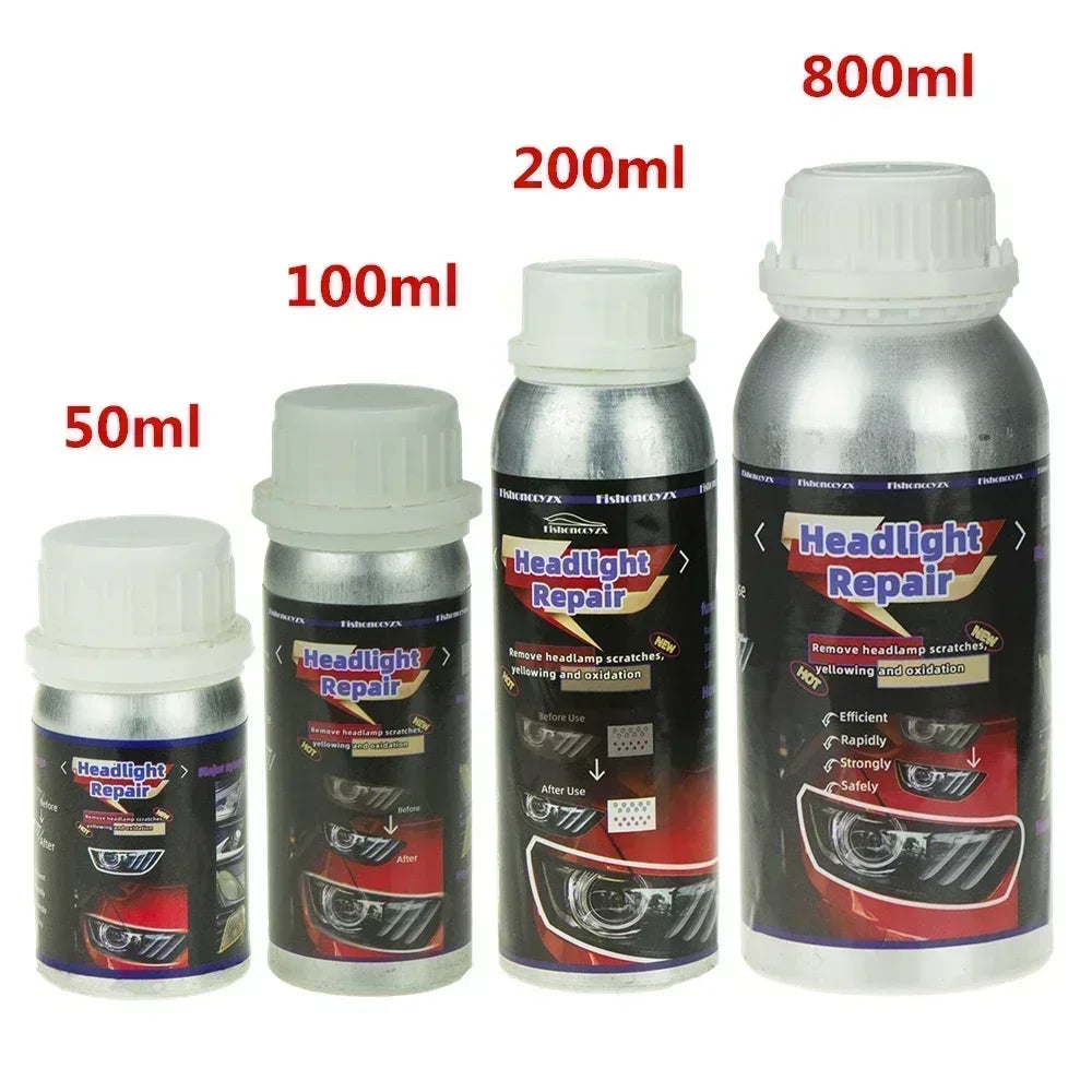 800ml reflektory płynny polimer reflektory chemiczne polerowanie płyn naprawczy renowacja zadrapania zestaw do polerowania reflektorów