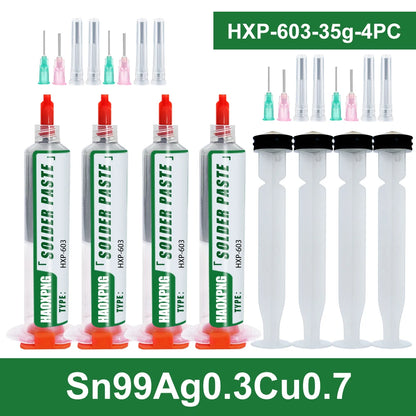 Sn99Ag0.3Cu0.7 Solder Paste, Flux, Lead-Free Solder Paste Free Cleaning Is Widely Used In All Kinds Of Soldering
