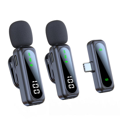 High quality Clip-On Lavalier Microphone J21 Wireless Mini Lapel Mic with100mah Battery for Video Recording Vlog/Podcast Creator