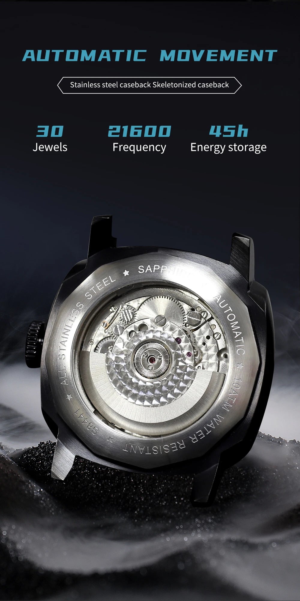 SEAKOSS GMT Super Luminous Diving Automatic Mechanical Watch Men 10ATM 1963 Seagull st2557 Movement Calendar Sapphire Wristwatch