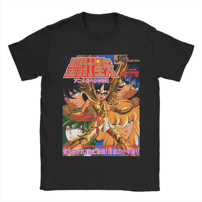Knights of The Zodiac for Men Women T Shirt Anime Fashion Tee Shirt Short Sleeve Round Neck T-Shirt Cotton Gift Idea Clothes