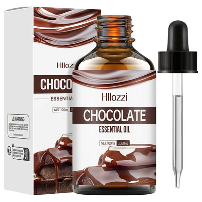 Chocolate essential oil has a sweet and mellow fragrance and is suitable for body massage and hair care.