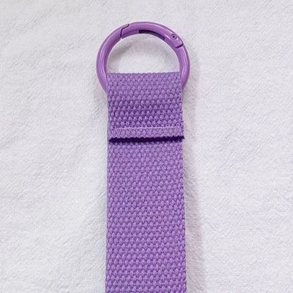 Custom LOGO Keychain Blank Canvas Strap Lanyard Backpack Floating Weave Pendant Personalize  Print Name Webbing Wholesale