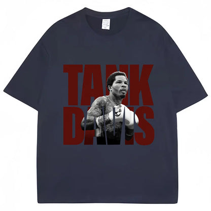 Limted Tank Gervonta Davis Graphic T Shirt Vintage Boxing T Shirts Oversized Men Women 100% Cotton Boxer Fans Gifts Tee Shirts