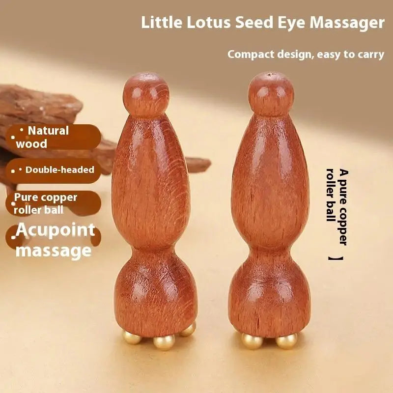 Brass Lotus Eye Massage Stick Facial Gua Sha Tool Handheld Tool For Eye Relaxation And Meridian Acupressure Massage