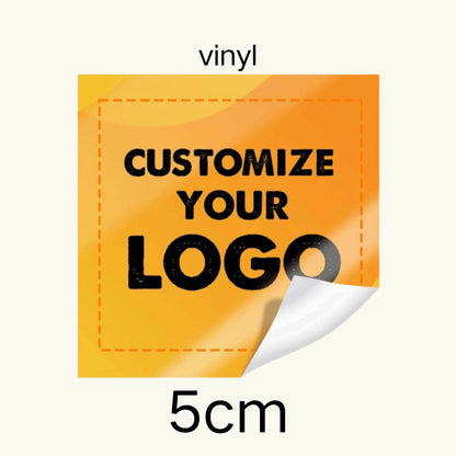 Custom Stickers PVC Waterproof Die Cut Vinyl Logo Labels Square Personalized Sticker for Laptop Birthday Party Wedding Business