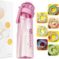 Motion Water Bottle with 1or7 Flavour Pods 650ML large capacity Sports Water Up Bottle Starter up Set New Fruit Fragrance