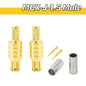 MCX MMCX RF Connector  Male/Female Straight Adapters RG316/RG174 Crimp Connectors for WiFi Antenna Applications