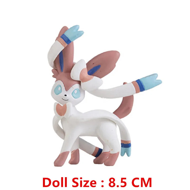 Pokemon Anime Action Figure Set - Pikachu Sun Elf Eevee Gengar Monsters Cartoon Model Toys Gift for Bulk Purchase