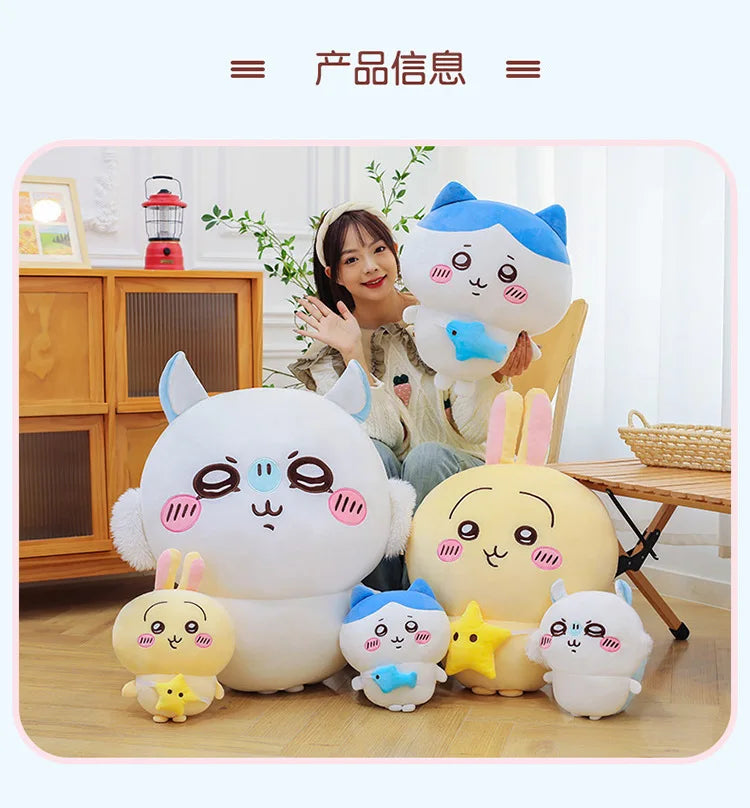 New 30-80cm Kawaii Hachiware Momonga Plush Toy Plush Dolls Are Soft But Not Easily Deformed Plush Room Decoration Birthday Gift