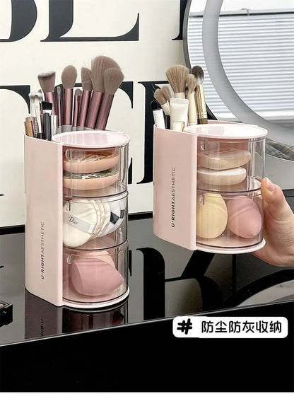 Hair Accessories Organizer Acrylic Storage Box Clear Hair Tie Organizer for Headband Makeup Brush Holder Desk Jewelry Organizer