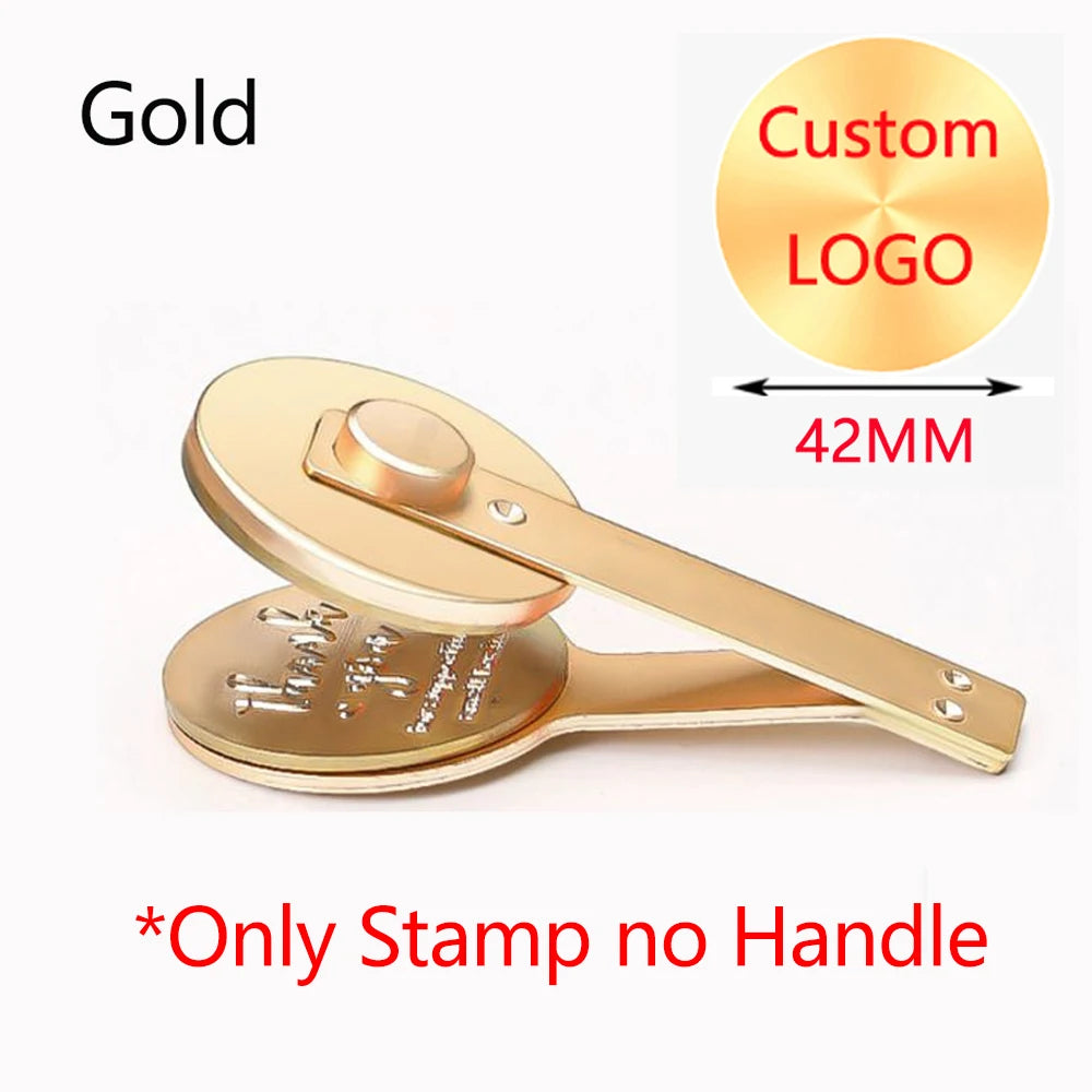 Customized Book Embossed Stamp Personalized Custom LOGO Embosser Seal Wedding Invitation Library Customize Embossing Paper Stamp