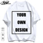 Men's Personalized T-shirt 100%Cotton Tee Custom Shirt Make Your Design Logo Text Men Women Design Your Gift Couple Tshirt