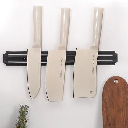 Multipurpose Magnetic Knife Rack Strip Household Kitchen Tools Space-Saving Wall Mounted Magnet Knives Holder With Rack