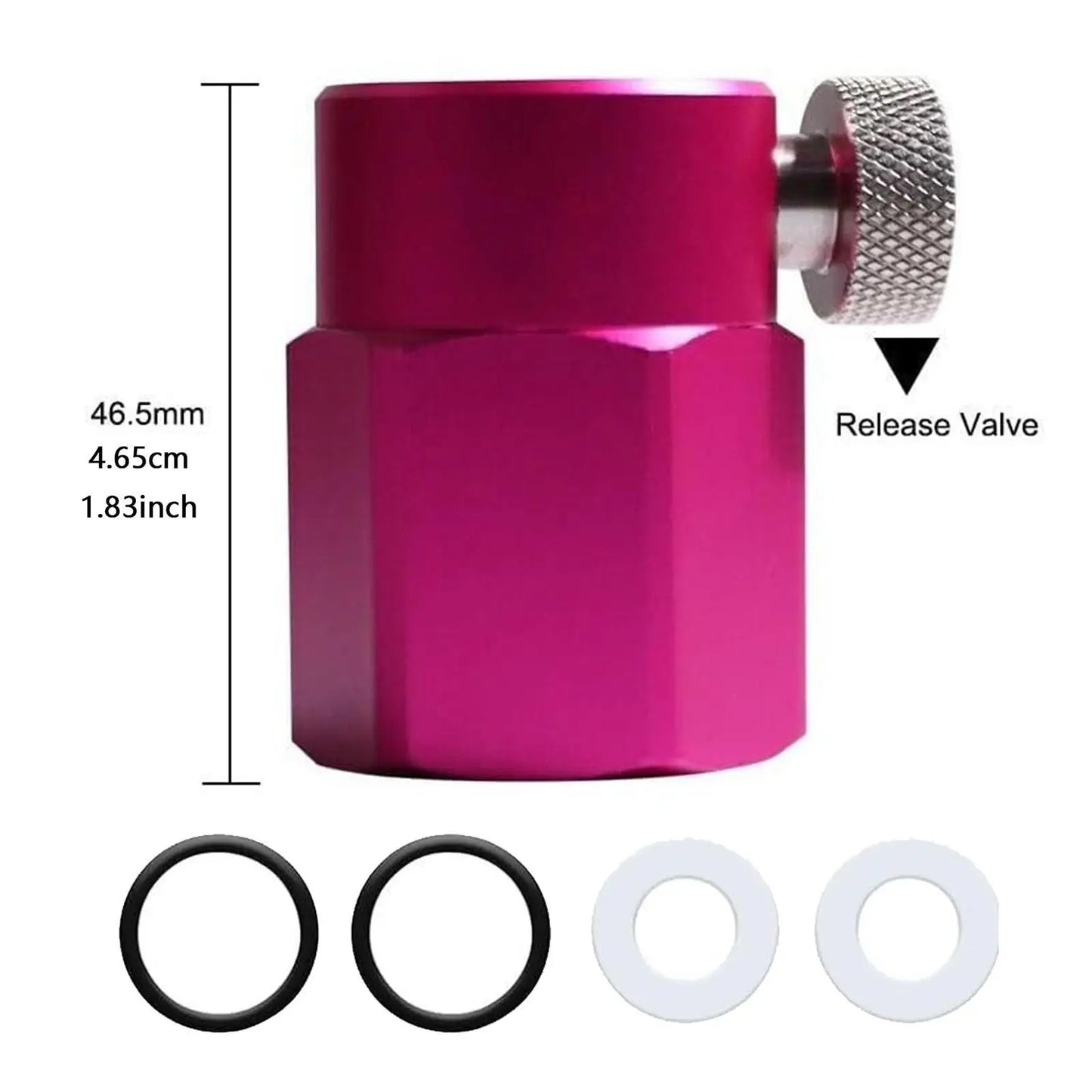 Soda Maker CO2 Refill Adapter Cga320 Threaded Soda Cylinder Refill Connector Soda Maker Accessory Quick Adapter for Soda Machine